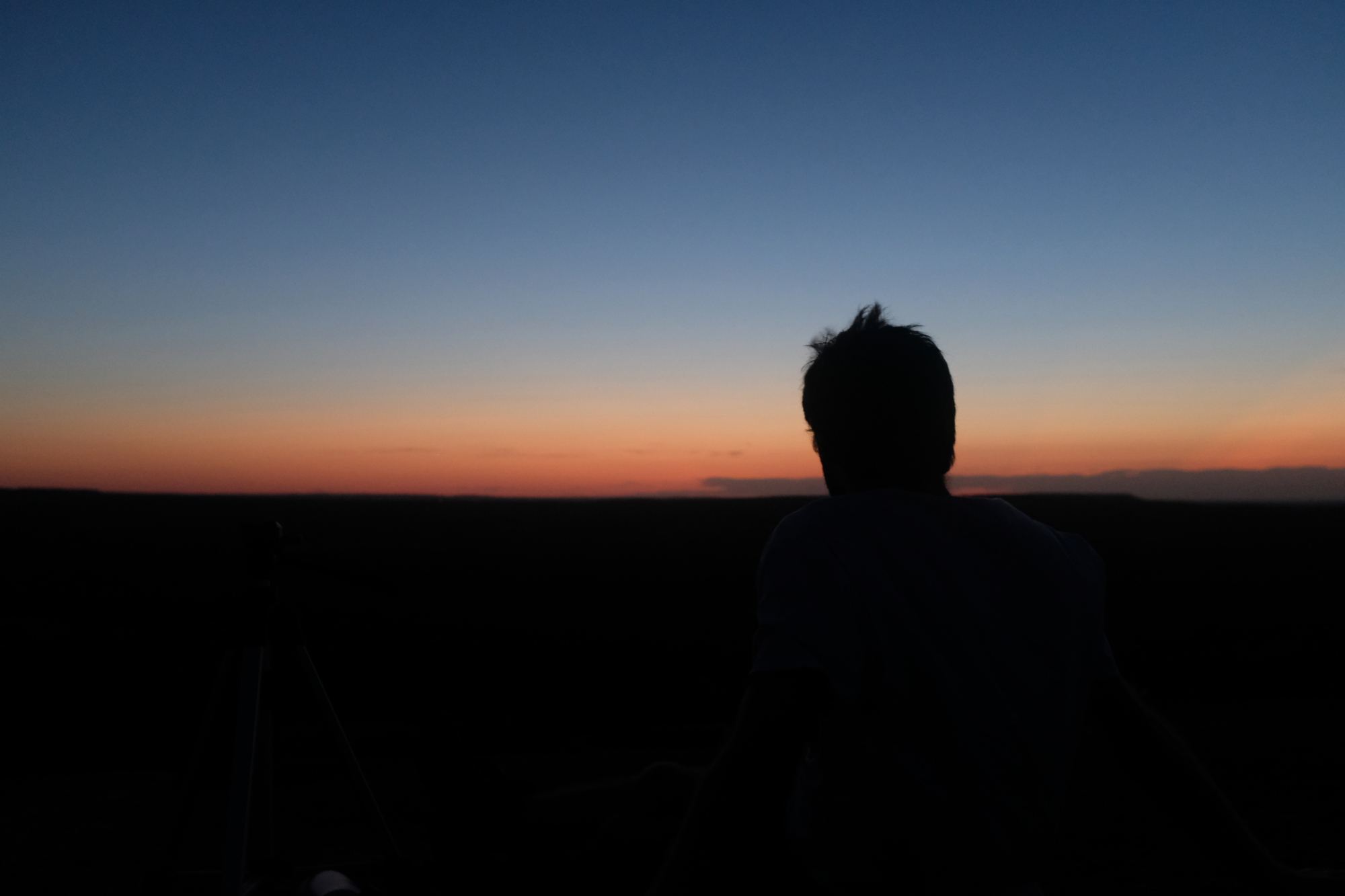 sunset silhouette magic rock